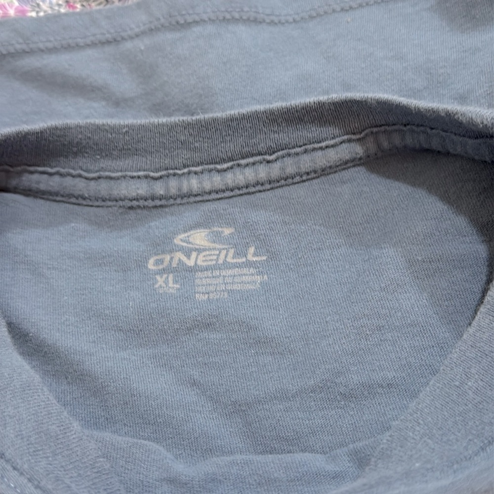 O'NEILL Long Sleeve T-Shirt Crew Neck Cotton crop sz XL runs like M/L - Picture 4 of 5